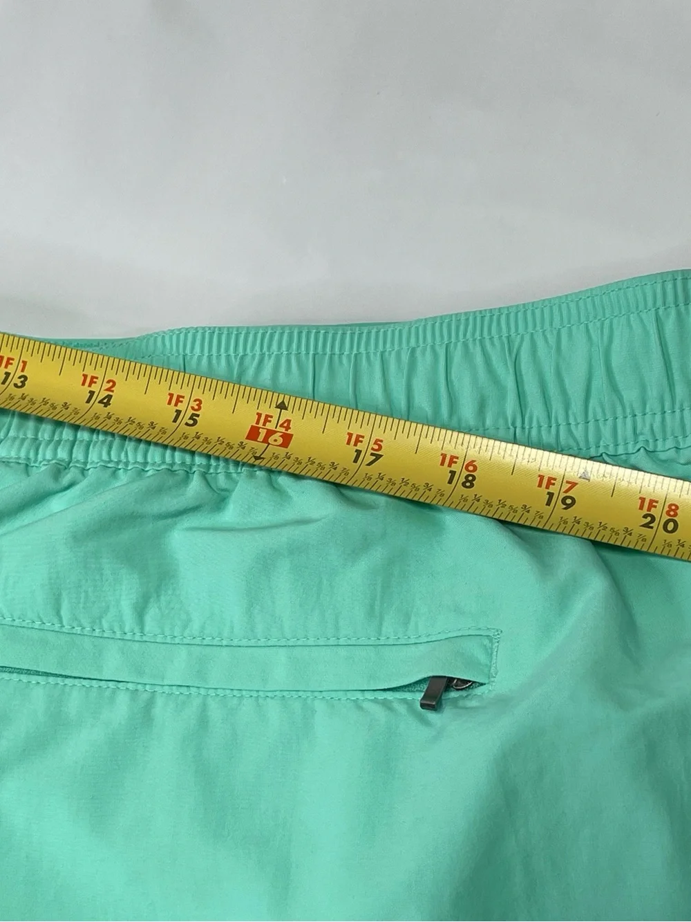 Caribbean swimwear Men's 4 Pockets 6 inch Shorts Swim Trunks, Pastel Green XXL